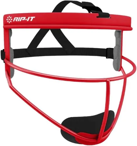 Vista 15 de RIP-IT Máscara facial de sóftbol de defensa original Máscara protectora ligera de campo de sóftbol