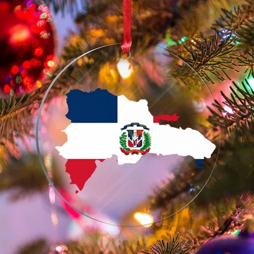 Vista 11 de Silueta de bandera de Bielorrusia, adornos de árbol de Navidad, bandera nacional, recuerdo de Navidad, adornos acrílicos de Bielorrusia