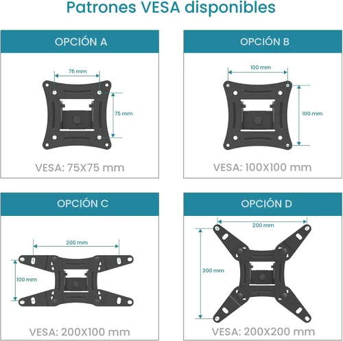 Vista 2 de EVERVIEW Soporte de montaje en pared para monitor de TV de movimiento completo, brazos articulados, rotación de extensión de inclinación giratoria