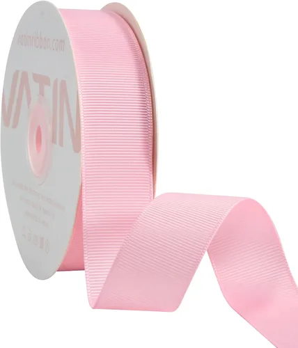 Vista 217 de VATIN Cinta de Grogrén Negra, 1-1/2" x 50 Yardas Continuas, Cinta de Grogrén de Poliéster Negra, Usar para Lazos de Bricolaje, Accesorios