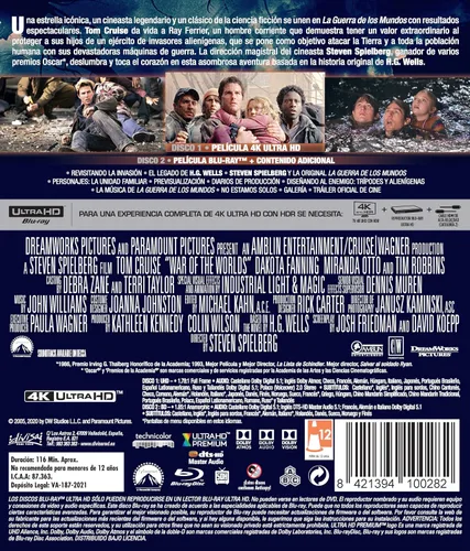 Vista 2 de La guerra de los mundos (UHD 4K) - BD