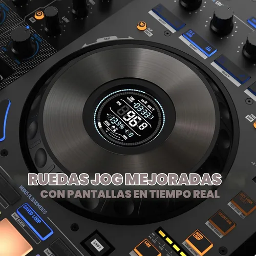 Vista 3 de Reloop Mixon 8 Pro Controlador DJ de 4 canales, negro