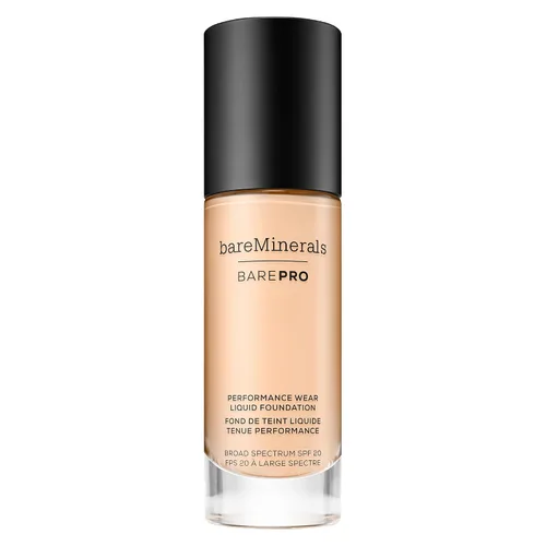 Vista 54 de bareMinerals BarePro 24HR Wear Matte Liquid Foundation Mineral SPF 20, Base de maquillaje de cobertura completa para piel madura, libre de aceite