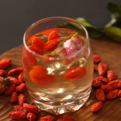 Vista 3 de Gouqi, vid de matrimonio, Lycium Chinensis, Wolfberry, Lycium Chinensis, Goji Berry, Red Chinese Wolfberry Goqi, níspero, Goji, Goji Berry