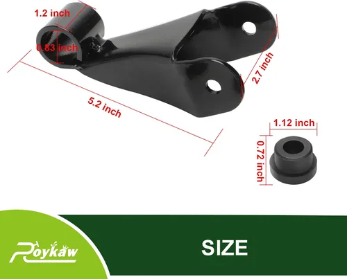 Vista 5 de Roykaw Club Car - Kit de grillete trasero con buje y manguitos para modelos de carrito de golf eléctrico y gas precedente 2004 en adelante