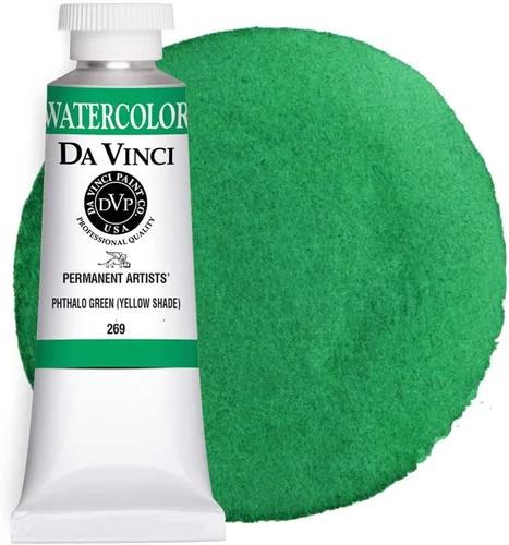 Vista 129 de DA VINCI PAINTS Pintura Acuarela Profesional para Artistas, Azul Cobalto, 15mL