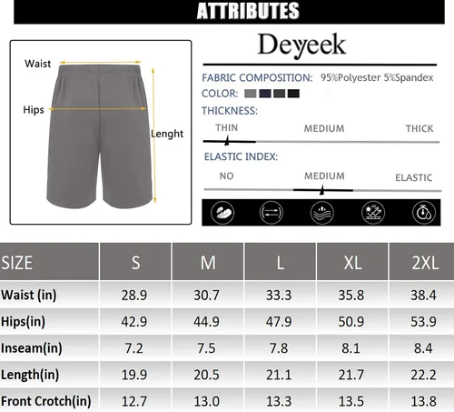 Vista 6 de Deyeek Pantalones cortos de baloncesto para hombre, con cremallera lateral, pantalones cortos de baloncesto para después de la cirugía, pantalones