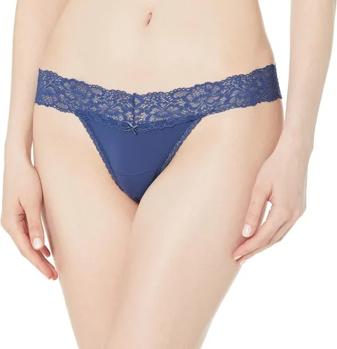 Vista 15 de Maidenform Panty Dream con tanga de encaje para mujer Mantequilla de Canela/Cacao Cálido/Negro