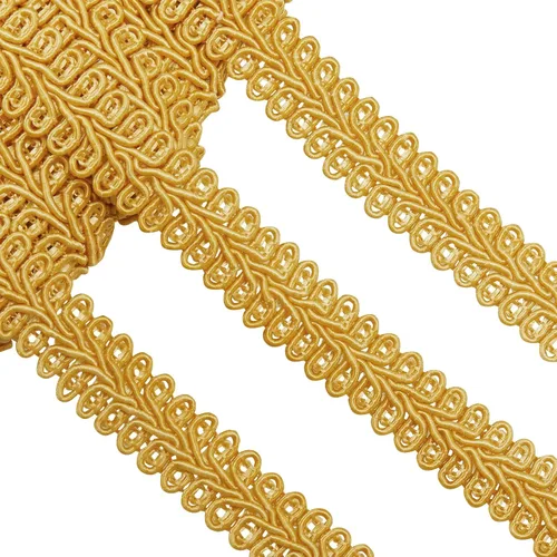 Vista 9 de Jutom Gimp - Trenza de 1/2 pulgada, 20 yardas, tejido de poliéster, adorno decorativo para disfraces, manualidades, costura, cortina, decoración