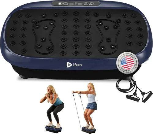 Vista 20 de Lifepro HexaPlate Lite Vibration Plate Exercise Machine — Magnetic Acupoints, 99 Speeds & 10 Presets Vibration Platform Machine with Resistance