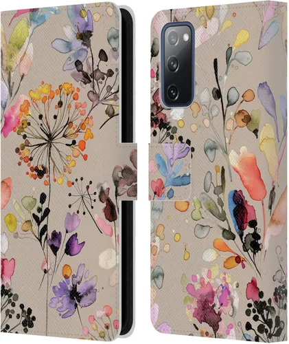 Vista 120 de Head Case Designs Officially Licensed Ninola Beige Wild Grasses Leather Wallet Case Compatible with Samsung Galaxy A07 4G