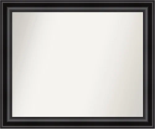 Vista 453 de Amanti Art Espejo personalizado, espejo de baño negro puente, espejo de pared o espejo de tocador de baño sobre el fregadero (26 x 26 pulgadas)