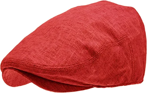 Vista 6 de Sombreros planos de lino para hombre Ivy Gatsby Summer Newsboy
