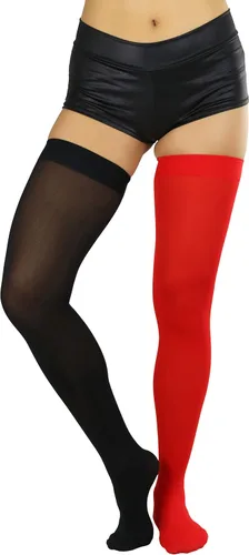 Vista 6 de ToBeInStyle. - Medias de nailon para mujer, al muslo, color opaco.