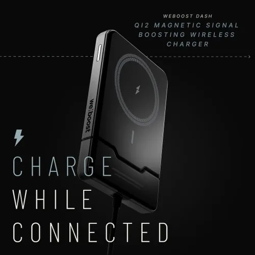 Vista 2 de weBoost Dash - Amplificador de señal para teléfono celular con cargador inalámbrico Impulsa 5G/4G LTE para todos los operadores de EE. UU.