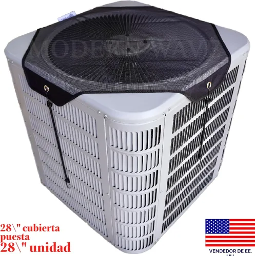Vista 5 de MODERN WAVE Cubierta de Aire Acondicionado Central para Unidades Exteriores 28 x 28 - Cubierta Defensora Universal para AC Exterior Superior