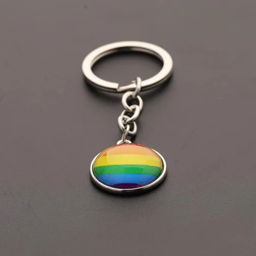 Vista 6 de CHOORO Gay Pride Gift LGBT Llavero Rainbow Pride Llavero LGBT Joyería Bisexual Regalo Orgullo Transgénero Regalo