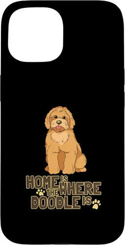 Vista 6 de Funda dorada para iPhone 11 Goldendoodle Dood Funny Doodle Dog