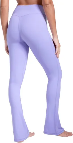 Vista 7 de Sunzel Butterflycra - Mini leggings acampanados de cintura alta para mujer, control de abdomen, pantalones de yoga casuales para yoga