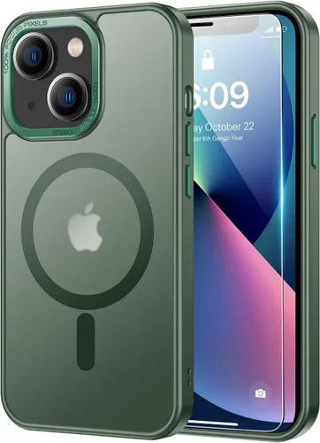 Vista 16 de SEXYMOM Funda magnética para iPhone 11 con protector de pantalla, compatible con carga inalámbrica, prueba de caídas de grado militar de 21 pies, a