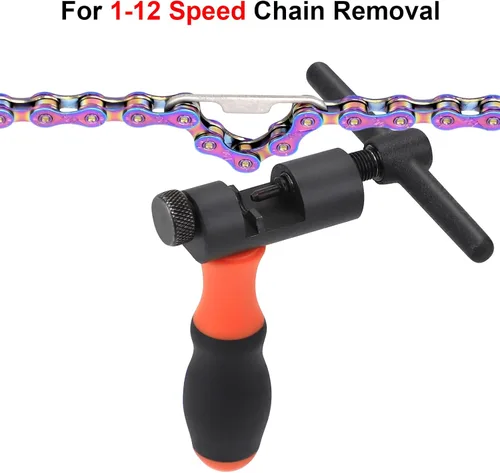 Vista 2 de Kit de herramientas universal para cadena de bicicleta con disyuntor de bicicleta, alicates de cadena principal, comprobador de cadena