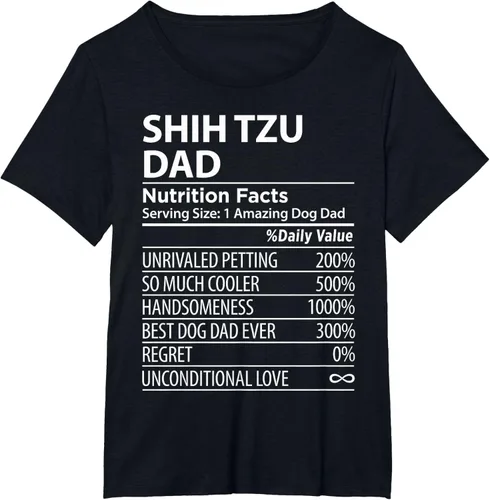 Vista 36 de Shih Tzu Dad - Camiseta divertida para dueño de perro Shih Tzu, Negro