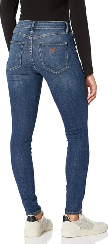 Vista 2 de GUESS Jeans ajustados de talle alto 1981 para mujer, Circonita Blu
