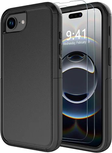 Vista 21 de Diverbox Funda para iPhone 13 [compatible con MagSafe] [con protector de pantalla] [a prueba de golpes] [a prueba de caídas] Funda de protección