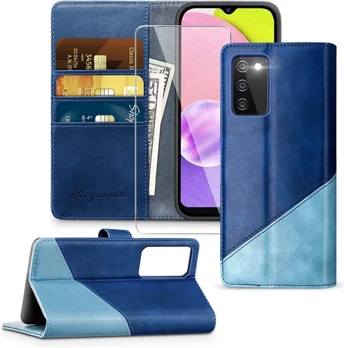 Vista 10 de YATWIN Compatible con Samsung Galaxy A03s Wallet Case, Flip Wallet Funda de cuero con cierre magnético con soporte para tarjeta de crédito y función