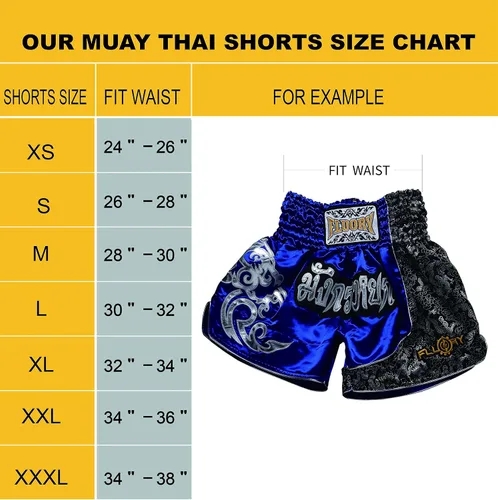 Vista 6 de FLUORY Tamaño de los pantalones cortos Muay Thai XS, S, M, L, XL, 2XL, 3XL, 4XL, pantalones cortos de boxeo para hombresmujeresniños con muchos