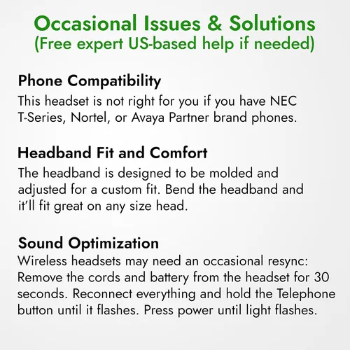 Vista 6 de Leitner LH675 Auriculares inalámbricos de oficina 3 en 1 con micrófono - Auriculares inalámbricos DECT para teléfono de oficina, computadora