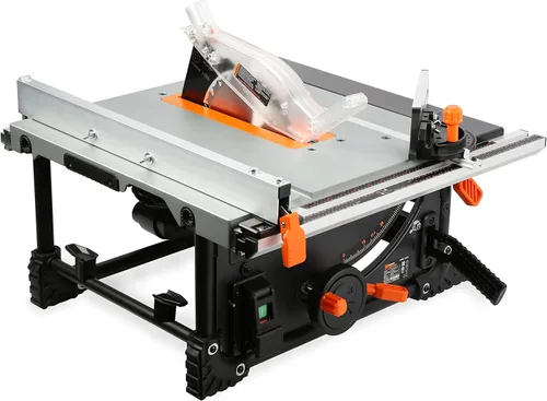 Vista 2 de WEN TT0811 Sierra de Mesa Compacta para Banco de Trabajo de 11 Amperios y 8.25 Pulgadas, Negro