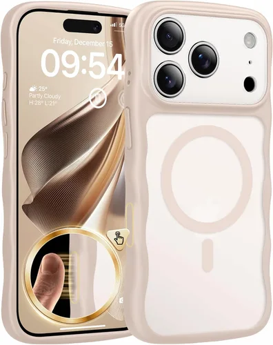 Vista 8 de TAURI Funda para iPhone 16 para mujeres y niñas, con control de cámara, [compatible con Masafe], funda Wave para iPhone 16 de 6.1 pulgadas