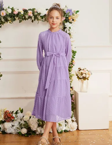 Vista 3 de GRACE KARIN Vestido casual para niñas de 5 a 12 años