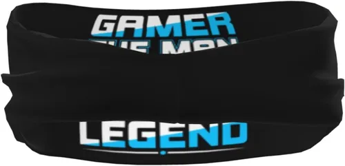 Vista 5 de Gamer The Man The Myth The Legend Headband for Men Women Sports Sweatband for Fitness Exercise Moisture Wicking Running Yoga Hairbands