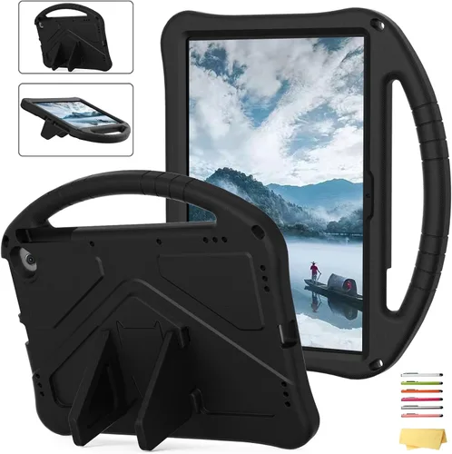 Vista 65 de Funda para tablet Kindle Fire 7 para niños (12.ª generación, versión 2022) con mango de pie de apoyo de forraje resistente, espuma EVA suave, a