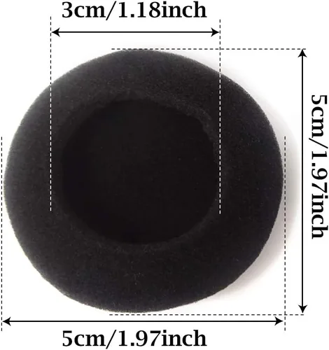 Vista 2 de Honbay Almohadillas de esponja de repuesto para auriculares (2.0 in/2 pulgadas)