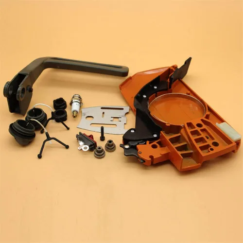 Vista 7 de Kit de placa de barra de cubierta de embrague lateral de freno para Husqvarna 266 268 272 61 66 motosierra 503 73 66 01, 501 81 48 01, 501 51 38 01