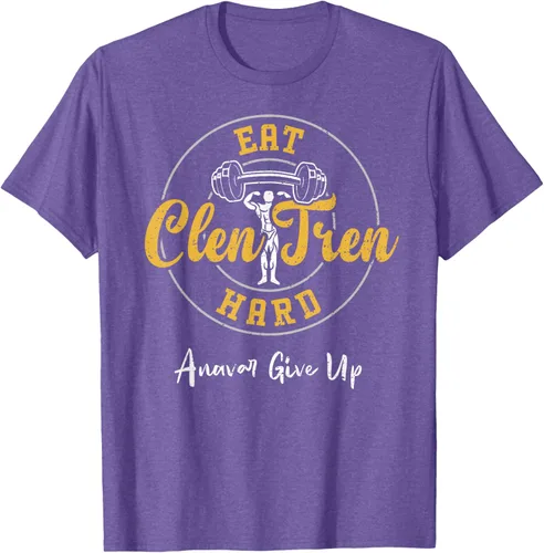 Vista 10 de Culturismo: Comer Clen Tren Hard Anavar Give Up - Camiseta de gimnasio, Negro