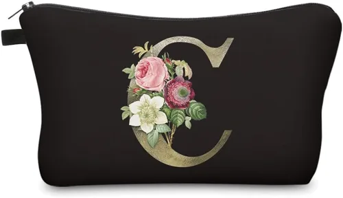 Vista 13 de Deanfun - Bolsa de maquillaje impermeable con diseño de mandala y flores, impermeable, espaciosa, cosmetiquera, bolsa de viaje ideal como regalo