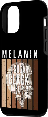Vista 2 de Funda de regalo para iPhone 14 Melanina Sugar Black Queen Afro African Pride BHM