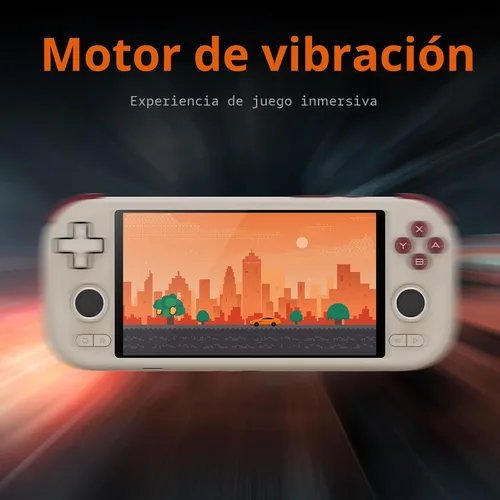 Vista 4 de Mangmi Air X - Consola de juegos, sistema IPS LCD Android 14 de 5.5 pulgadas y consolas de videojuegos con batería de 5000 mAh, con DDR4+64G eMMC