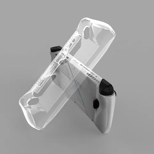 Vista 3 de Funda protectora de silicona transparente para ASUS Rog Ally Gaming Handheld, funda protectora suave para consola de juegos Rog Ally, funda