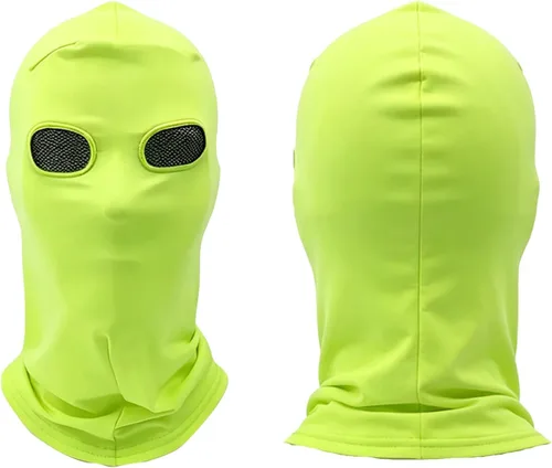 Vista 8 de Máscara de capucha de alienígena, máscara de cara completa, pasamontañas para Halloween, cosplay, fiesta, accesorios de broma