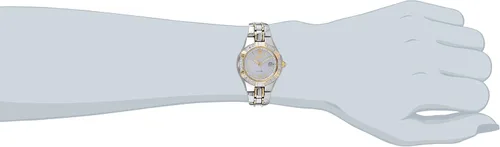 Vista 2 de Reloj Seiko para mujer SUT068 "Solar Classic" con diamantes en dos tonos, de acero inoxidable