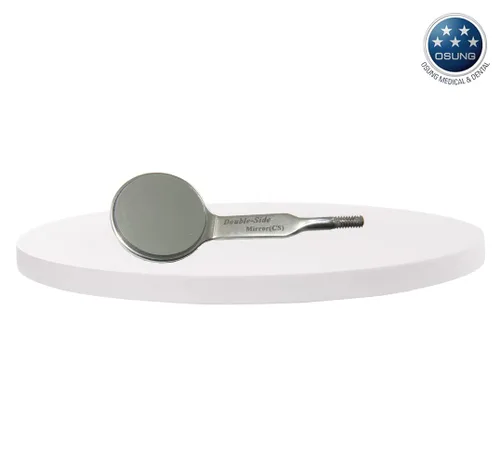 Vista 7 de Osung DMDCS4 Espejo dental de doble cara #4, enchufe de cono (paquete de 5)