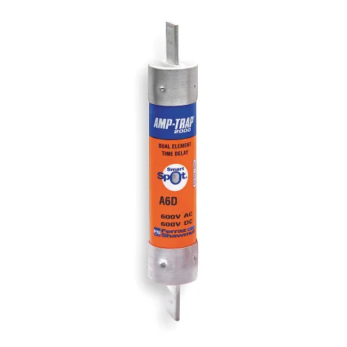 Vista 33 de Mersen A6D-R Amp-Trap 2000 Fusible de retardo de tiempo/clase RK1 con indicador visual de fusible abierto, 600 VAC/CC, 200 kA AC/100 kA DC, 0.1