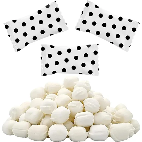 Vista 9 de 55 unidades Fruidles Baby Blue Big Dots Buttermints, caramelos de menta, menta después de la cena, caramelo de mantequilla y menta, sin grasa