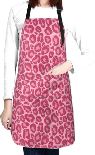 Vista 10 de Perinsto Waterproof Apron With 2 Pockets Kitchen Chef Aprons Bibs For Cooking Baking Painting Gardening Grooming