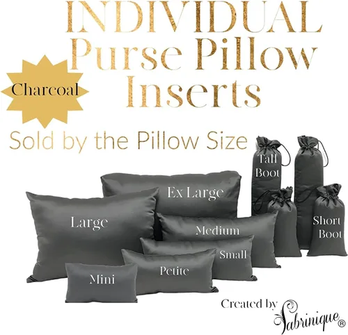 Vista 2 de Purse Insert Pillows - Custom Cushioned Handbag Fillers Shaper Inserts to Maintain Small to Large Purses
